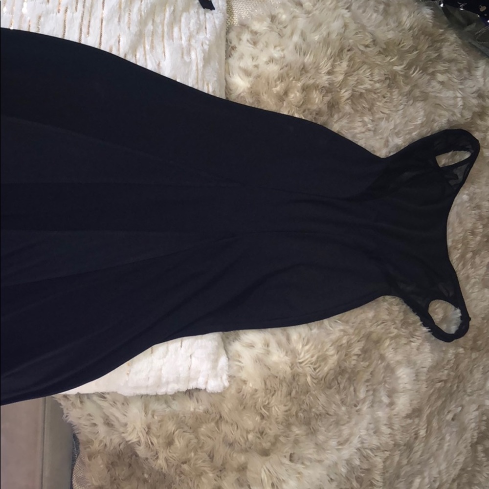 Black maxi dress